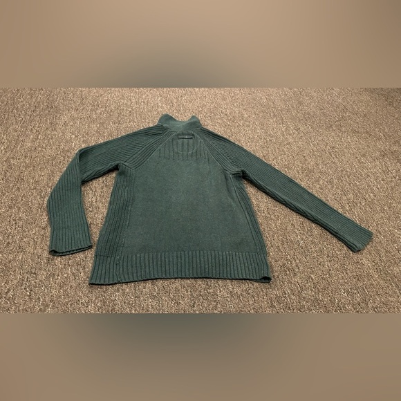 EUC GUESS Women’s S zip cardigan sweater jacket pockets LS ribbed knit comfy - Picture 3 of 7